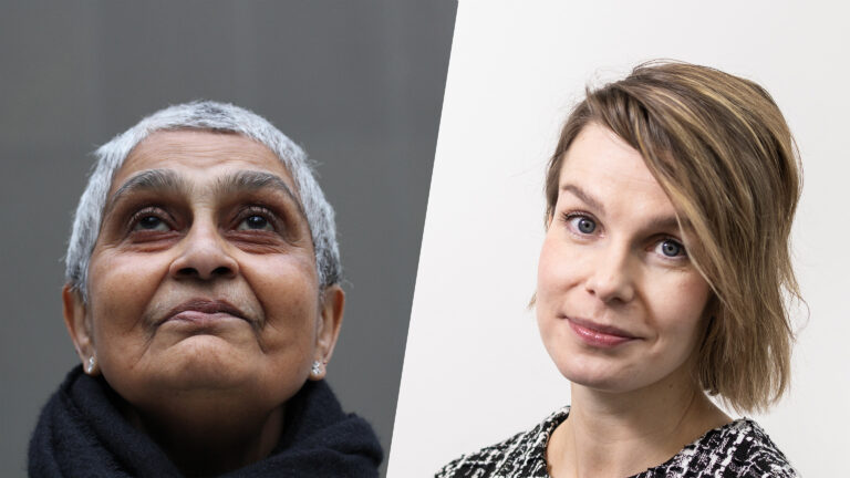Gayatri Chakravorty Spivak og Daniela Alaattinoğlu.