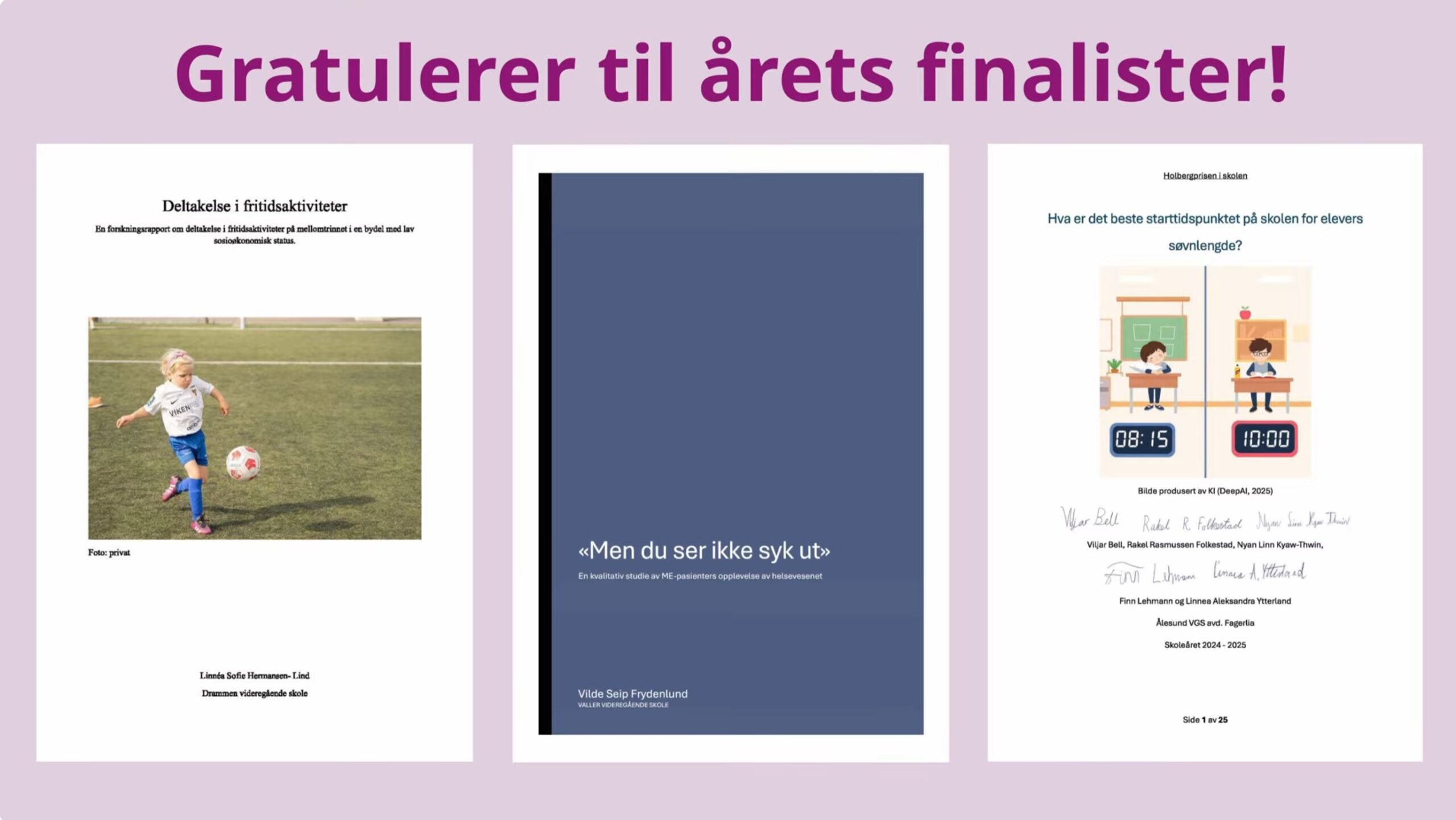 Bilde av Her er årets  elevfinalister og lærerprisvinnere