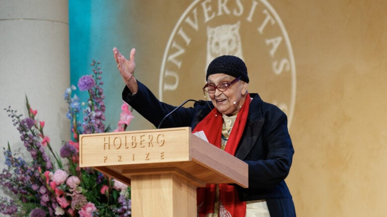 Holbergprisvinner Gayatri Chakravorty Spivak (Foto: Eivind Senneset)