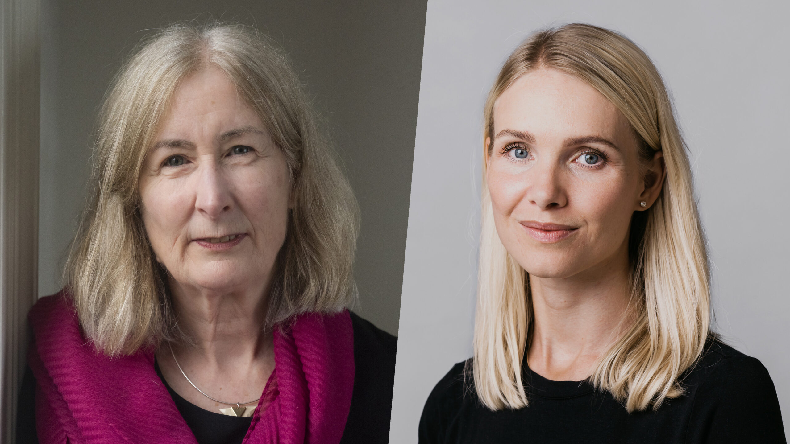 Holbergprisvinner Lyndal Roper og Nils Klim-prisvinner Majse Lind. (Foto: John Carins / Sara Mee Joo)