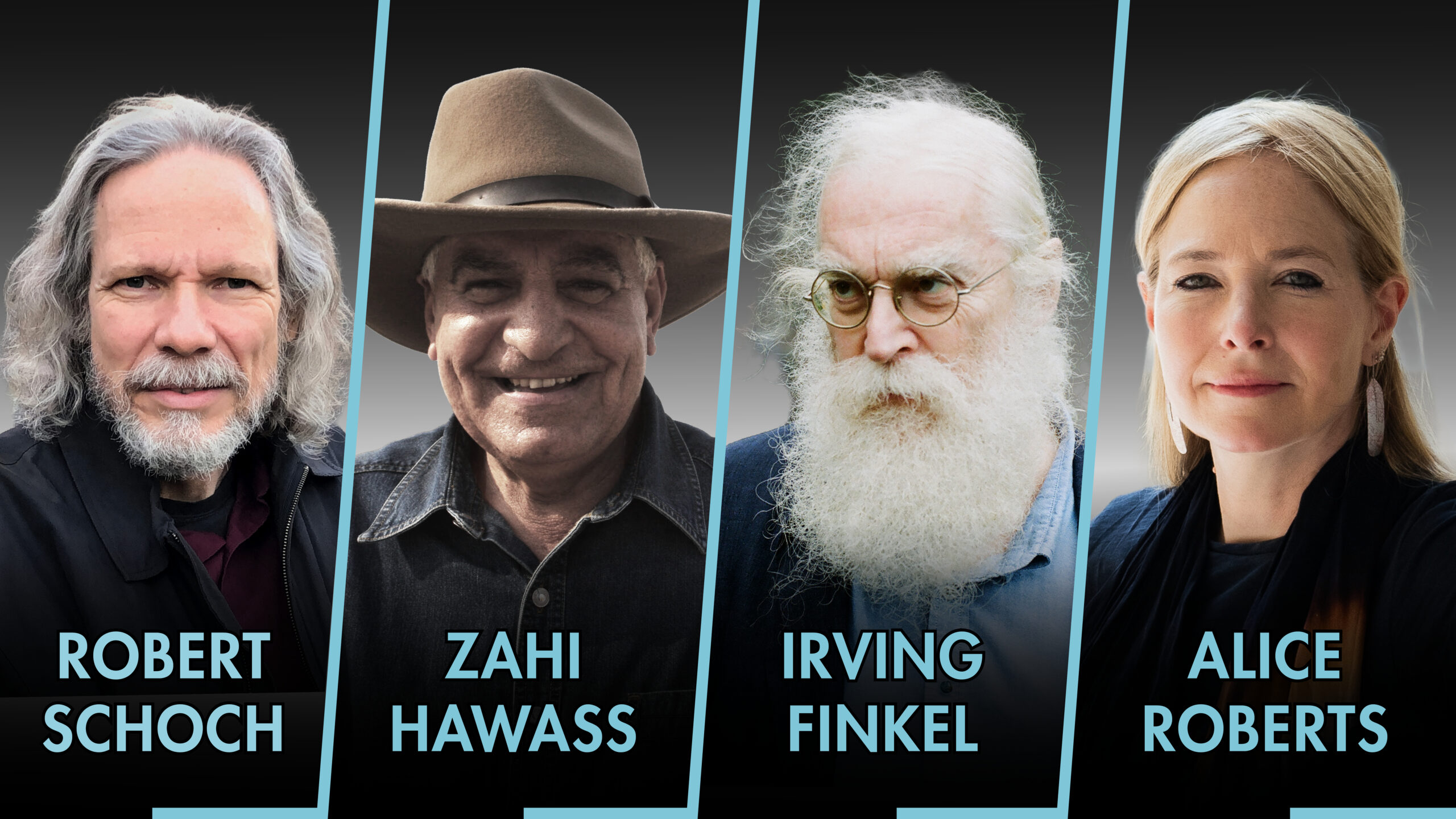 Robert Schoch, Zahi Hawass, Irving Finkel og Alice Roberts will delta under Holbergdebatten 2026.