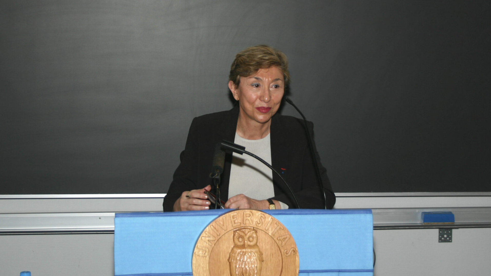 Julia Kristeva på talerstolen